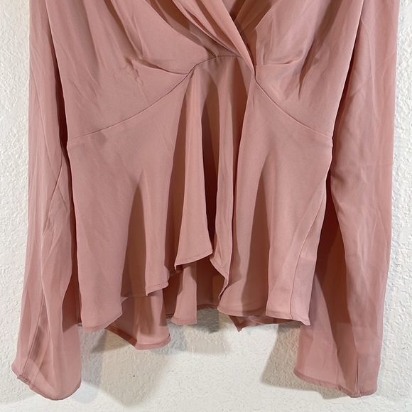 FASHION NOVA Love At First Sight Blouse Pink Size Large NEW - Picture 4 of 11